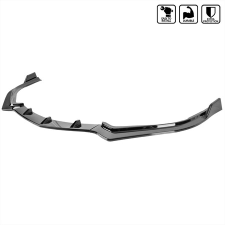 Spec-D Tuning FRONT BUMPER LIP - GLOSSY BLACK LPF-TLX18GB-PQ